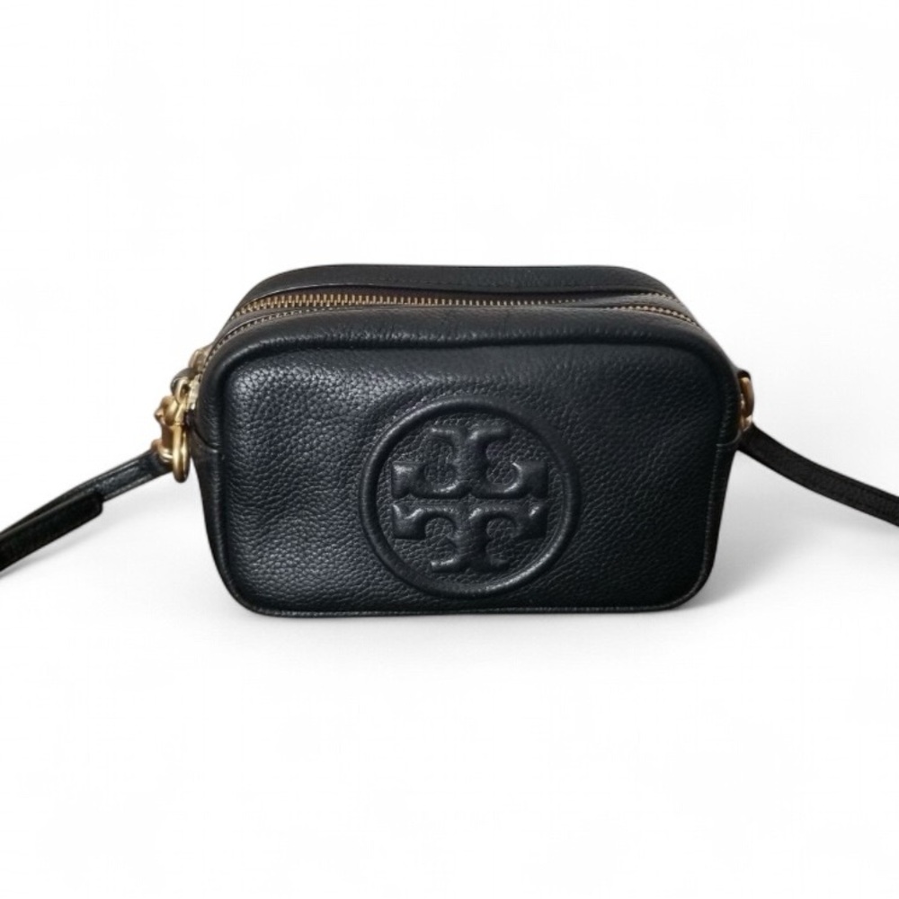 Tory Burch Perry Bombe Leather Crossbody Bag - Picture 2 of 9